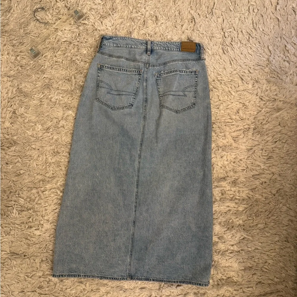 American Eagle Outfitters Light Blue Denim Skirt - Picture 7 of 14